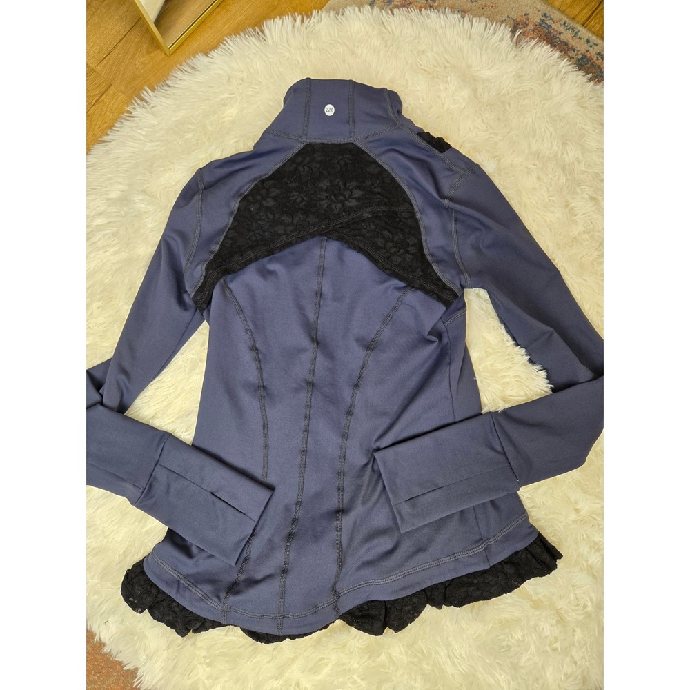 Vimmia Fitted Jacket Full Zip Lace Trim‎ Athleisure Activewear Small - Picture 10 of 10